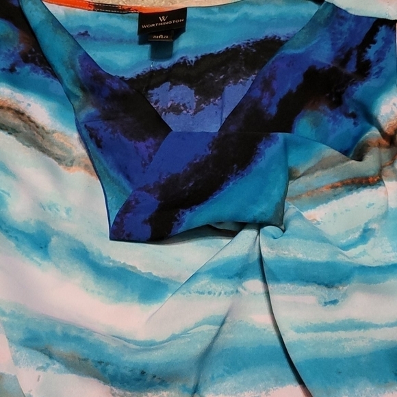 𝅺worthington Cowl Neck Blouse - Picture 6 of 8